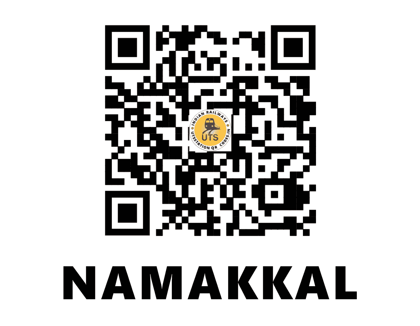UTS QR Code for NAMAKKAL - NMKL (SR - TAMIL NADU)